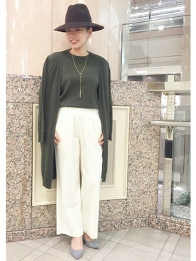 ivory court　ランドマークプラザ店スタッフさんのコーディネート