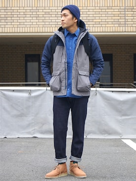 「Saturdays NYC（サタデーズ ニューヨークシティ ）のアイテム（マウンテンパーカー）」を使った、DOGDAYSさん（メンズ・170cm）の秋コーディネート