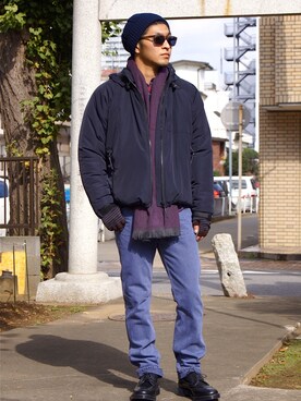 「tricker's」｜「アイテム（ブルゾン）」を使った、DOGDAYSさん（メンズ・170cm）の秋コーディネート
