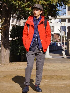 「S/DOUBLE （エスダブル）のアイテム（ジャケット/アウター）」を使った、DOGDAYSさん（メンズ・170cm）の秋コーディネート