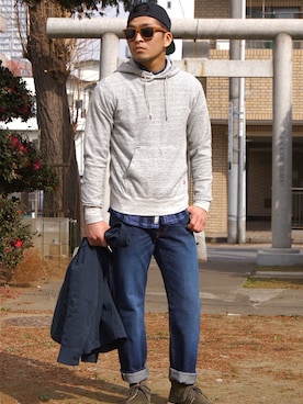 「S/DOUBLE （エスダブル）のアイテム（トップス）」を使った、DOGDAYSさん（メンズ・170cm）の冬コーディネート