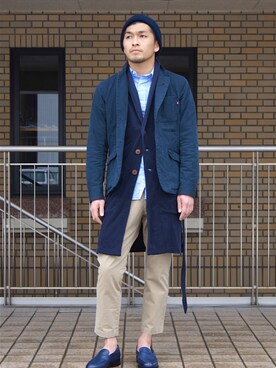 「Anachronorm（アナクロノーム）のアイテム（その他アウター）」を使った、DOGDAYSさん（メンズ・170cm）の冬コーディネート