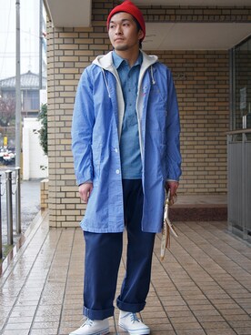 「Anachronorm（アナクロノーム）のアイテム（その他アウター）」を使った、DOGDAYSさん（メンズ・170cm）の春コーディネート