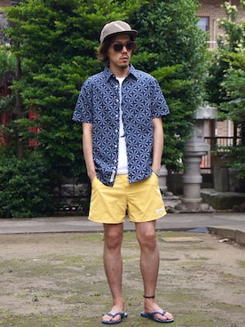 「S/DOUBLE （エスダブル）のアイテム（トップス）」を使った、DOGDAYSさん（メンズ・170cm）の夏コーディネート