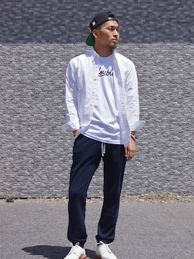「S/DOUBLE （エスダブル）のアイテム（トップス）」を使った、DOGDAYSさん（メンズ・170cm）の夏コーディネート