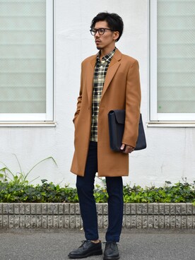 「N.HOOLYWOOD」｜「アイテム（トレンチコート）」を使った、DOGDAYSさん（メンズ・170cm）の秋コーディネート
