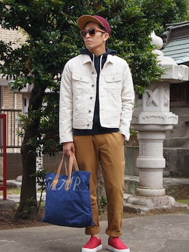 「Saturdays NYC（サタデーズ ニューヨークシティ ）のアイテム（その他アウター）」を使った、DOGDAYSさん（メンズ・167cm）の秋コーディネート