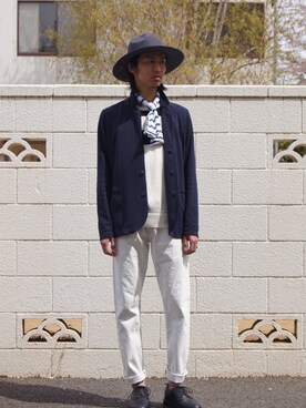 「HOMECORE（ホームコア）のアイテム」を使った、DOGDAYSさん（メンズ・172cm）の春コーディネート