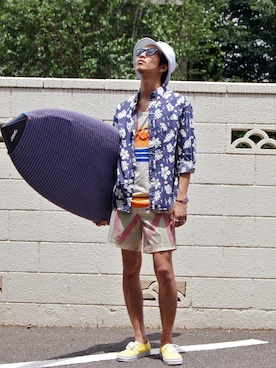 「 ＶＡＮＳ」｜DOGDAYSさん（メンズ・172cm）の夏コーディネート
