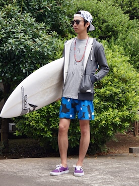 「 ＶＡＮＳ」｜DOGDAYSさん（メンズ・172cm）の夏コーディネート