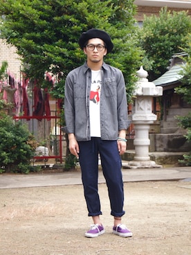 「 ＶＡＮＳ」｜DOGDAYSさん（メンズ・172cm）の夏コーディネート