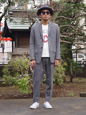 「 ＶＡＮＳ」｜DOGDAYSさん（メンズ・170cm）の夏コーディネート