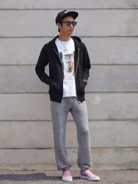 「 ＶＡＮＳ」｜DOGDAYSさん（メンズ・172cm）の夏コーディネート