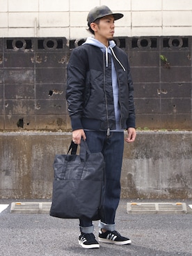 「Saturdays NYC（サタデーズ ニューヨークシティ ）のアイテム（ミリタリージャケット）」を使った、DOGDAYSさん（メンズ・170cm）の秋コーディネート