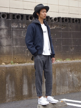 「N.HOOLYWOOD」｜「アイテム（ブルゾン）」を使った、DOGDAYSさん（メンズ・172cm）の秋コーディネート