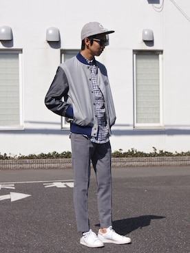 「N.HOOLYWOOD」｜「アイテム（ブルゾン）」を使った、DOGDAYSさん（メンズ・172cm）の春コーディネート