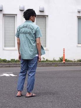 「 ISLAND SLIPPER」｜DOGDAYSさん（メンズ・170cm）の春コーディネート