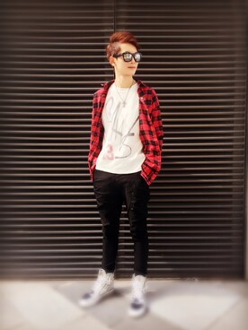 「off-on（オフオ）のアイテム」を使った、Edisonさん（メンズ・175cm）の秋コーディネート