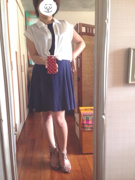 「IMAGE（イマージュ）のアイテム（シューズ）」を使った、Jemさん（レディース・156cm）の夏コーディネート