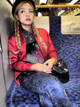 「RNA」｜「アイテム（ナイロンジャケット）」を使った、Yuki Miuraさん（レディース・164cm）の春コーディネート