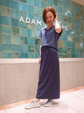 「アイテム（ブレスレット）」を使った、Emilyさん（レディース・162cm）の春コーディネート