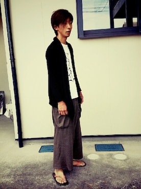 「one after another NICE CLAUP（ワンアフターアナザーナイスクラップ）のアイテム」を使った、エリンギボーイさん（メンズ・176cm）の秋コーディネート