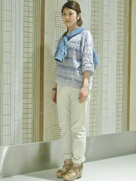 FRAMeWORK 新宿店 スタッフ2さん（レディース・162cm）の春コーディネート