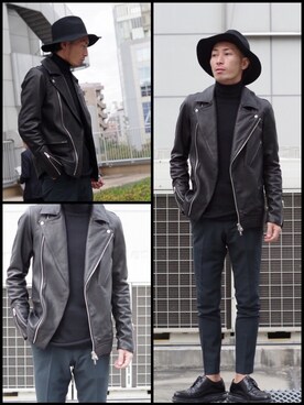 アライ@youtubeさん（メンズ・174cm）の秋コーディネート