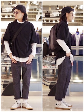 「emerica」｜アライ@youtubeさん（メンズ・177cm）の春コーディネート