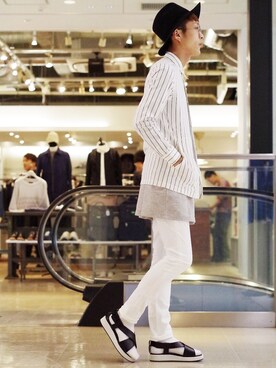 アライ@youtubeさん（メンズ・176cm）の春コーディネート