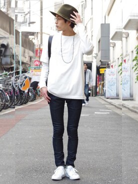 アライ@youtubeさん（メンズ・176cm）の春コーディネート