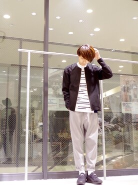 アライ@youtubeさん(メンズ・176cm)の春コーディネート