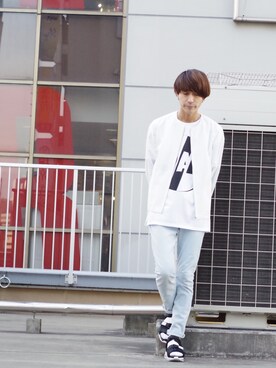 アライ@youtubeさん(メンズ・176cm)の春コーディネート