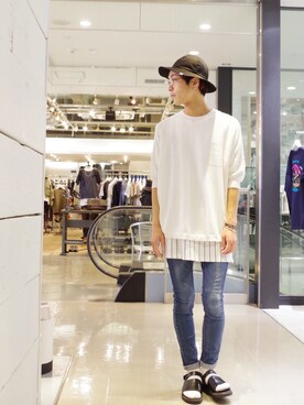 アライ@youtubeさん（メンズ・176cm）の春コーディネート