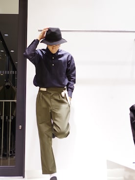 「SAMSARA（サムサラ）のアイテム」を使った、アライ@youtubeさん（メンズ・176cm）の夏コーディネート