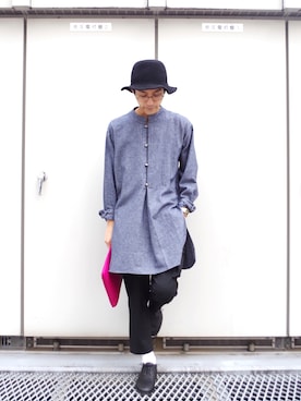 「SAMSARA（サムサラ）のアイテム」を使った、アライ@youtubeさん（メンズ・176cm）の秋コーディネート