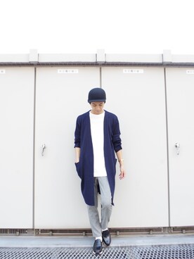 「CPH（シーピーエイチ）のアイテム（キャップ）」を使った、アライ@youtubeさん（メンズ・176cm）の秋コーディネート
