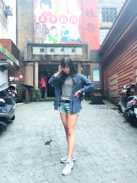 「mooncat（mooncat）のアイテム（その他）」を使った、RayRaychen21さん（レディース・158cm）の春コーディネート