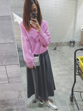 「fifth（フィフス）のアイテム（バッグ、シルバー系）」を使った、mayumayuさん（レディース）の春コーディネート