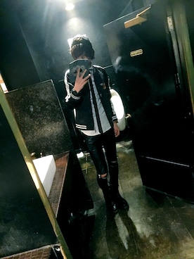「韓流」｜「アイテム（ジャケット/アウター）」を使った、森永ここあ さん（メンズ・178cm）の秋コーディネート