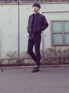 「アイテム（その他アウター）」を使った、つっくん。さん（メンズ・176cm・20代）の冬コーディネート