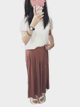 「STUDIOUS（ステュディオス）のアイテム（腕時計）」を使った、i kan さん（レディース・165cm）の夏コーディネート