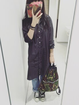 「カモフラバッグ」｜i kan さん（レディース・165cm）の秋コーディネート