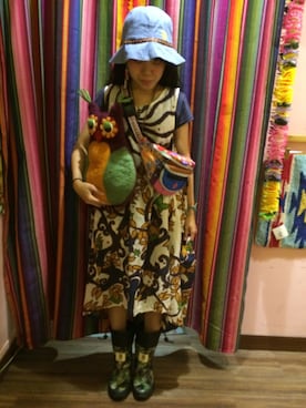 「アイテム（レインシューズ）」を使った、memoさん（レディース・155cm・20代）の夏コーディネート
