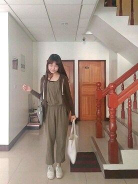 「MUJI」｜「アイテム（その他アウター）」を使った、LoraHuang さん（レディース・165cm）の秋コーディネート