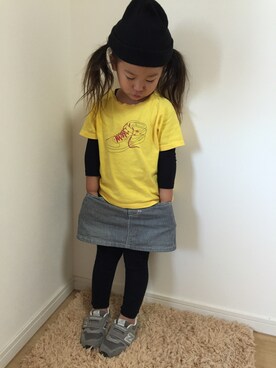 「NET（ネット）のアイテム（帽子）」を使った、☞HANNA☞さん（キッズ・100cm）の冬コーディネート
