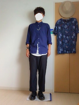 「チープカシオ」｜「アイテム（ブーツ）」を使った、あきさん（メンズ・170cm）の春コーディネート