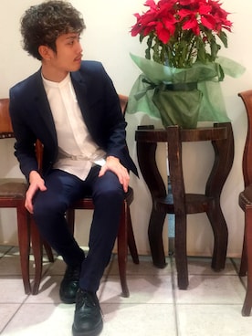 「ウィングチップ」｜ALT 藤田 ヒトシさん（メンズ・177cm）の冬コーディネート