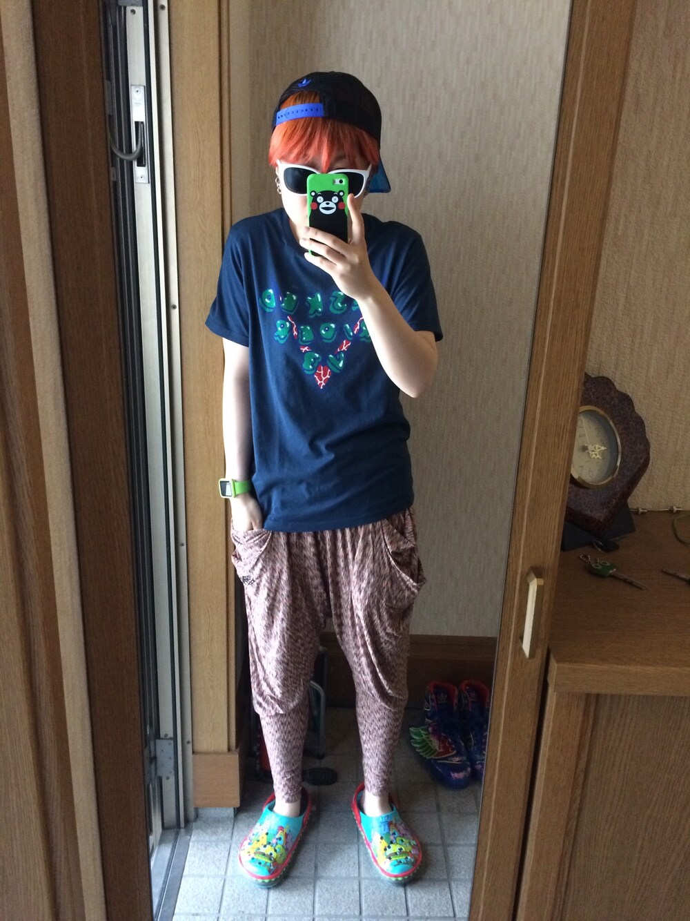 「crocs、adidas originals、GU、COCOLULU」｜「crocsのCROCS Sandals（サンダル、その他）」を使った、keiさん（メンズ・160cm）の夏コーディネートの1枚目の写真