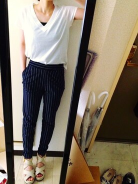 Aya さん（レディース・155cm）の夏コーディネート